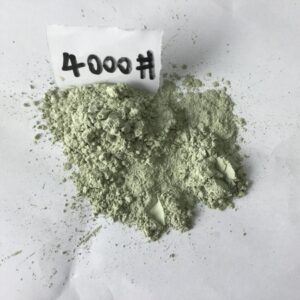 Pó de carboneto de silício verde